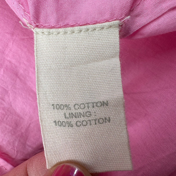 Anthropologie Forever That Girl Top Womens 8 Pink Embroidered Square Neck Boho - Picture 4 of 8